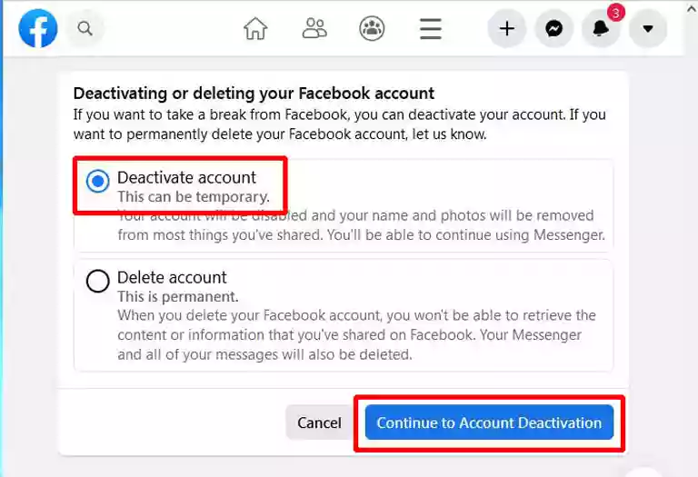 Facebook account delete kaise kare