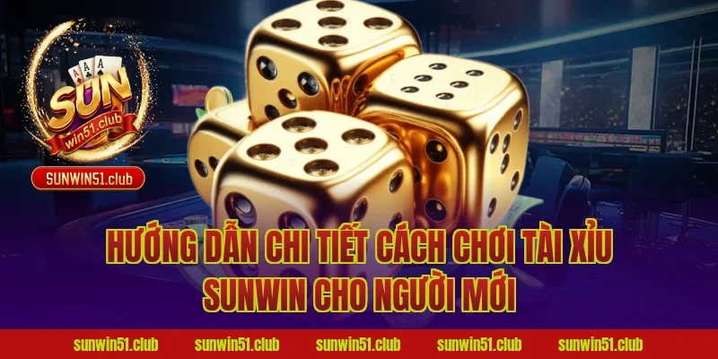 Hướng dẫn chi tiết cách chơi tài xỉu sunwin cho người mới