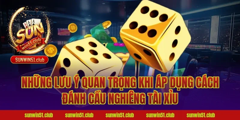 Những lưu ý quan trọng khi áp dụng cách đánh cầu nghiêng tài xỉu